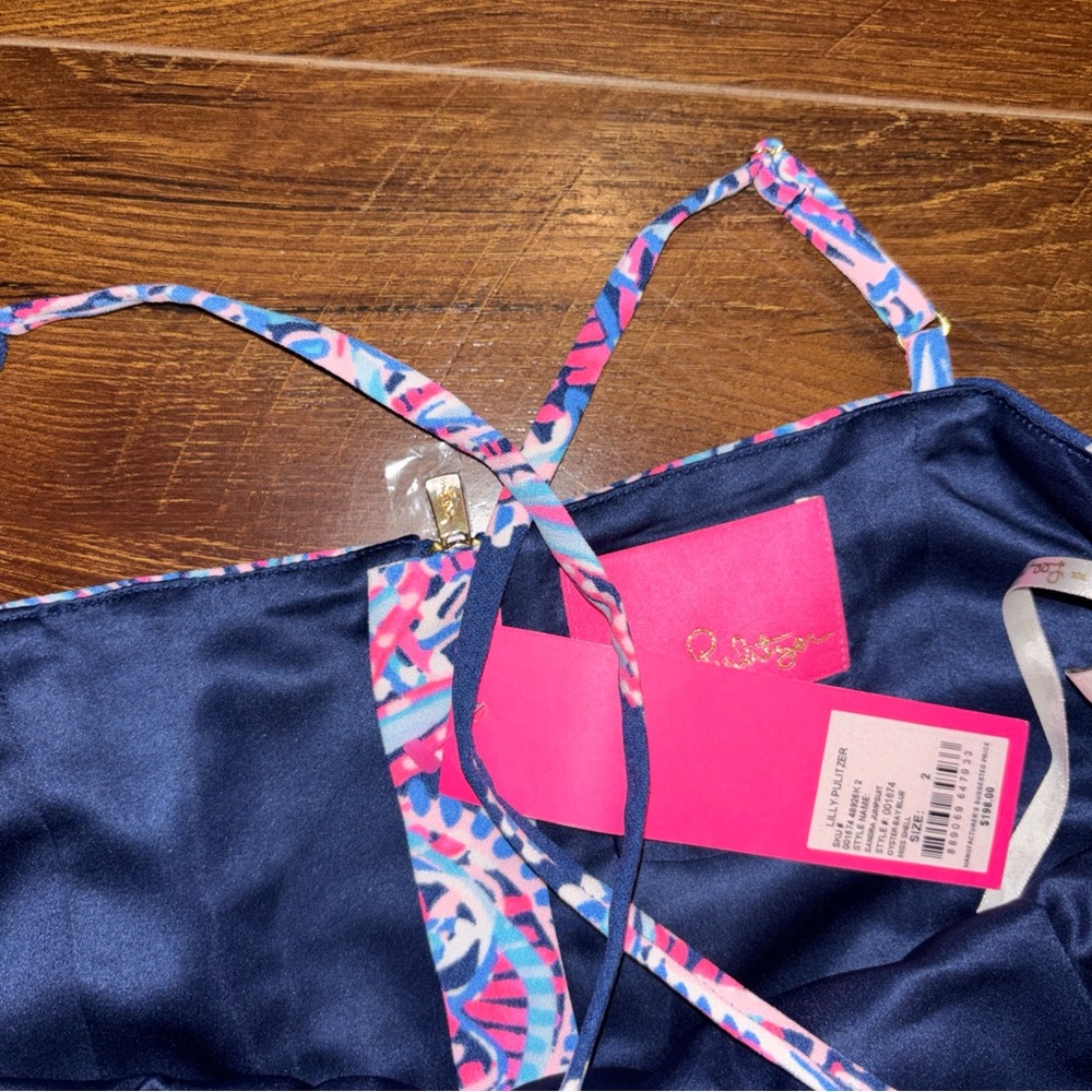 Lilly Pulitzer Sandra Jumper.  Oyster Bay Blue.  Size 2 - Picture 4 of 14
